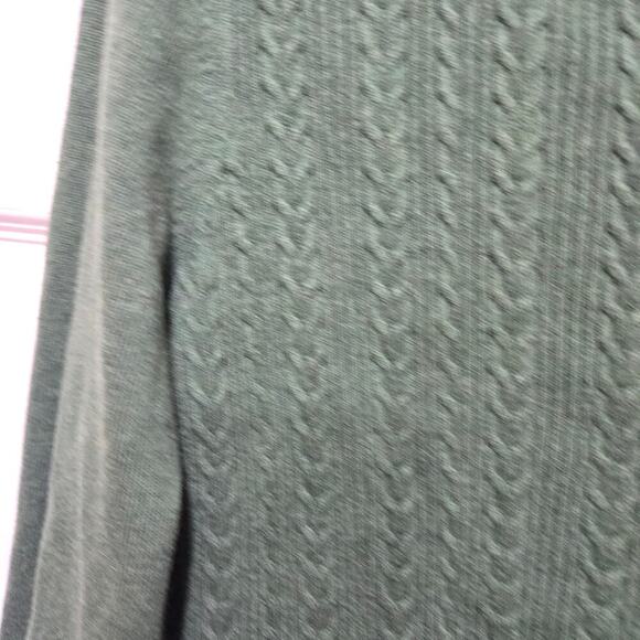 Talbots outlet sweater womens size medium green crewneck casual office - Picture 9 of 11